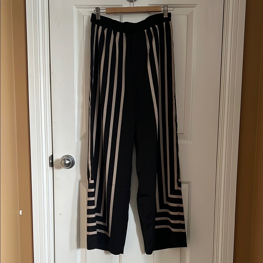 Modern Works Silky Wide Leg Pant Flowy Stretch Waist NWOT